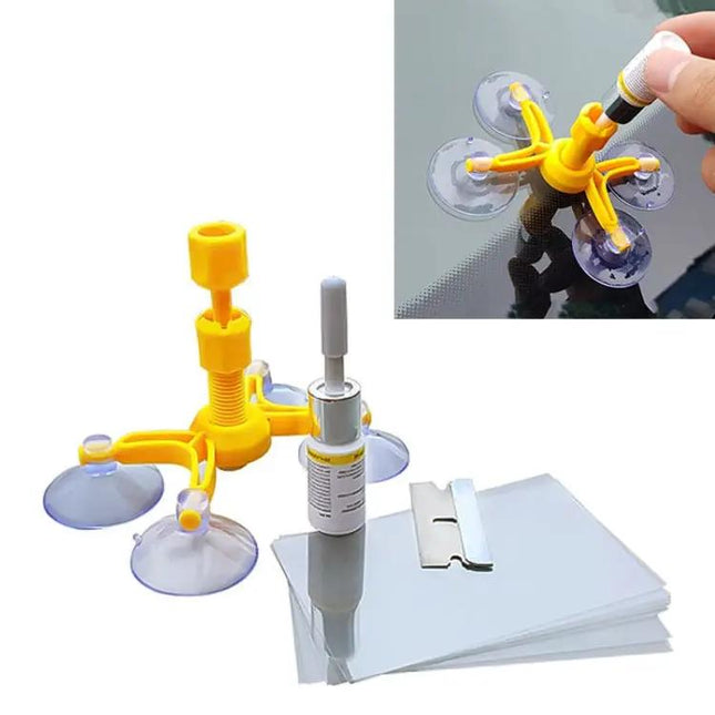 Handy Kit for Repairing Car Windshield Chips in Daily Use