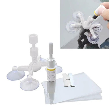Handy Kit for Repairing Car Windshield Chips in Daily Use