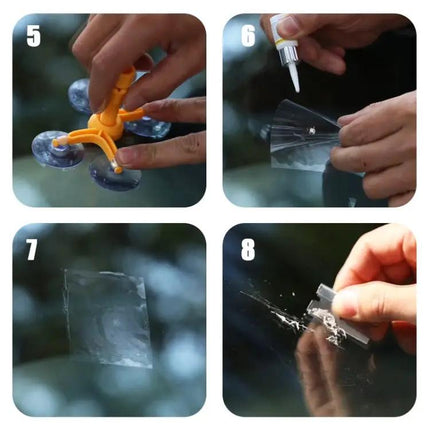 Handy Kit for Repairing Car Windshield Chips in Daily Use