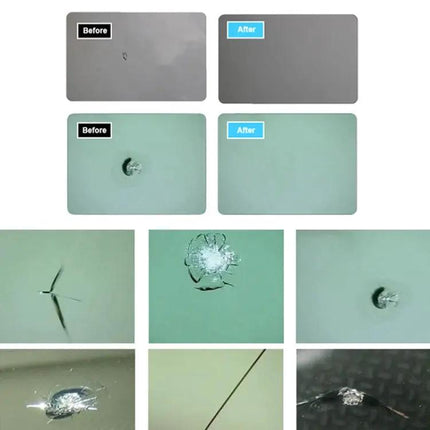 Handy Kit for Repairing Car Windshield Chips in Daily Use