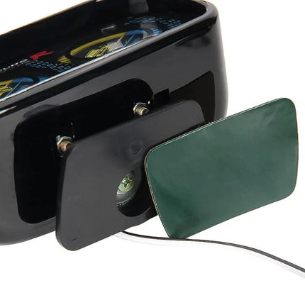 Inclinometer Gauge for Monitoring Road Slopes During Drives mounted on dashboard with adhesive pad and wiring for vehicle tilt monitoring