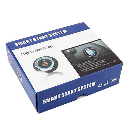 Smart Car Start Stop Switch With RFID Alarm System For Easy Start - boxed smart start system with engine start/stop button