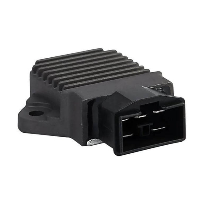 Voltage Regulator Rectifier Replacement For Honda CB400 - black heat-sink regulator with 4-pin connector for CB400 and similar models
