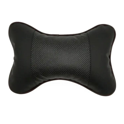 Comfortable Breathable Leather Car Neck Pillow for Travel Use