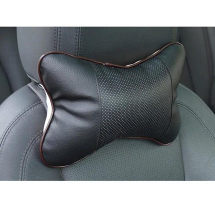Comfortable Breathable Leather Car Neck Pillow for Travel Use