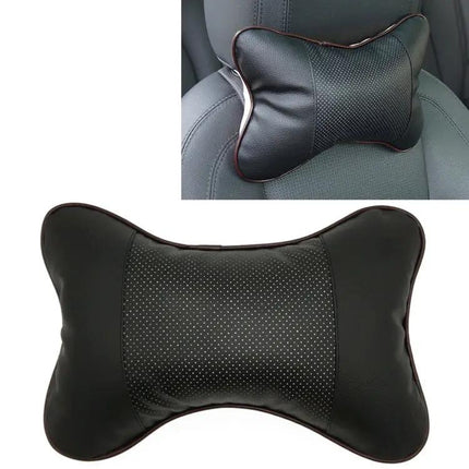 Comfortable Breathable Leather Car Neck Pillow for Travel Use