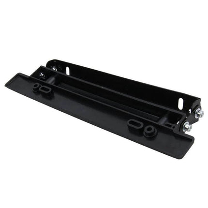 Universal Adjustable Carbon Fiber License Plate Holder for Cars - black adjustable carbon fiber vehicle plate mount resisting rust and weathering