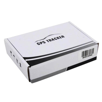 OBD GPS Vehicle Tracker for Real-Time Location and Vehicle Monitoring — white retail box showing GPS TRACKER branding