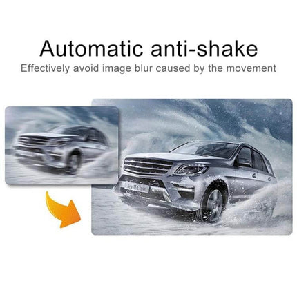 K6000 Wide-Angle Car Dash Cam for Everyday Driving Recording showing anti-shake clear footage of a car driving through snowy slush