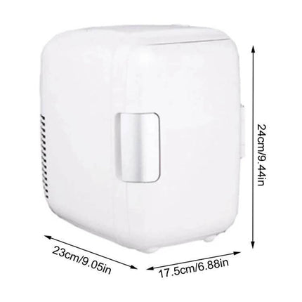 Vehicle Auto Portable Mini Cooler And Warmer 4L For Car white compact 4L unit with handle and dimensions for travel and office use