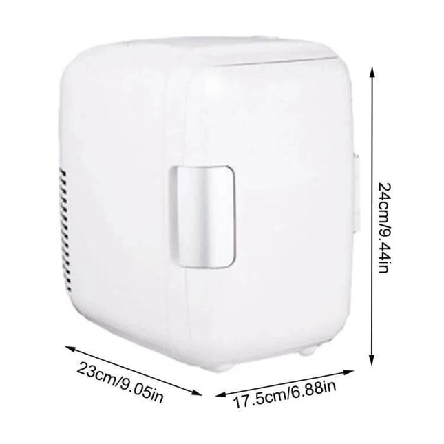 Vehicle Auto Portable Mini Cooler And Warmer 4L For Car white compact 4L unit with handle and dimensions for travel and office use
