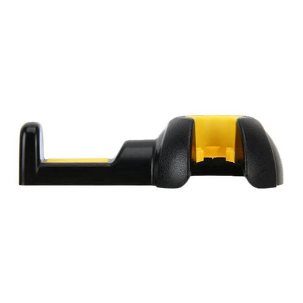Practical Car Seat Back Hooks for Hanging Bags, Set of 2 - black and yellow single hook shown holding grocery bag to seat back, compact organizer