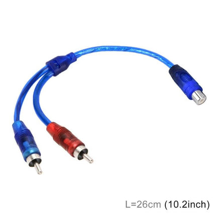 Car AV Extension Cable 26cm Length For Vehicle Installations compact durable 26cm in-dash audio extension with RCA connectors