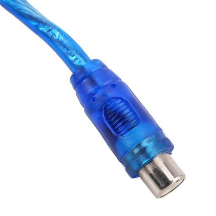 Car AV Extension Cable 26cm Length For Vehicle Installations - blue 26cm in-dash AV extension cable with copper cover for tight dashboard routing