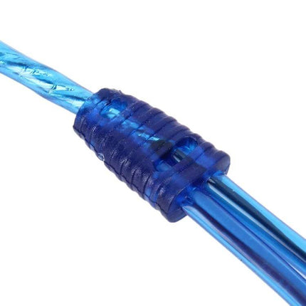 Car AV 2 Female To 1 Male Extension Cable For Car Audio 26cm blue compact harness connecting head unit to amplifier