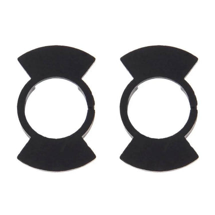Honda H1 Headlight Base Adapter for Easy LED Upgrades - pair of black metal adapter plates for secure LED bulb mounting