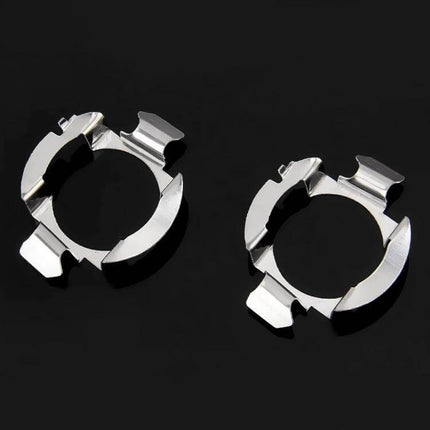 H7 Headlight Socket Adapter For Audi And Buick Cars metal heat-resistant H7 bulb adapter pair for LED upgrade
