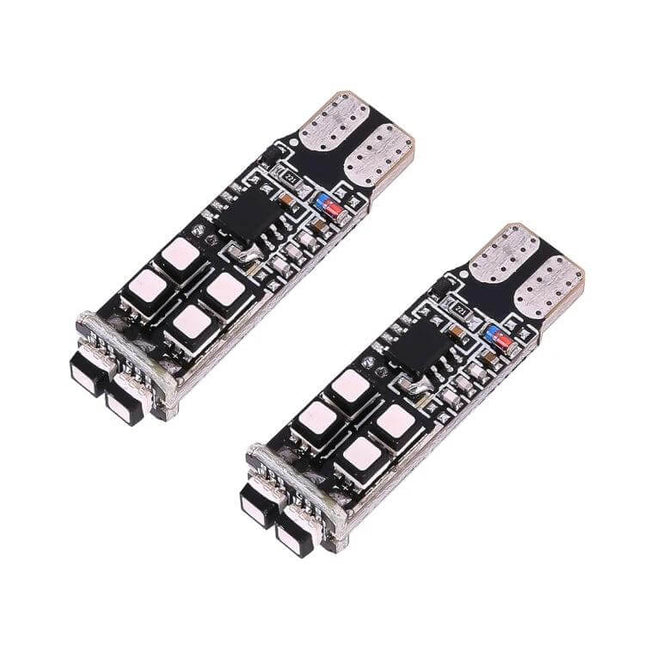 Multi-Color LED Car Clearance Lights With Remote Control - twin RGB PCB LED modules for vehicle interior/exterior accent lighting