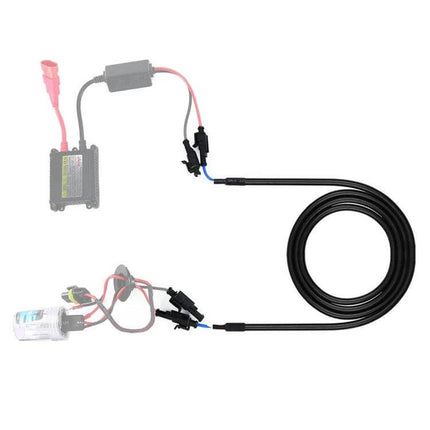 HID Xenon Ballast Extension Cable 100cm For Flexible Placement - black 100cm extension cable with connectors for relocating ballast