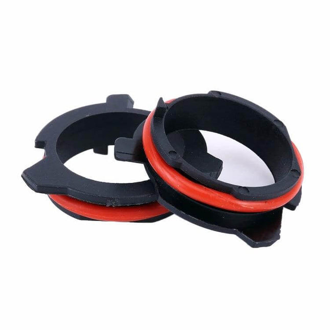 Headlight Base Adapter For LED Bulbs Pair – plug-and-play H7 adapter rings for BMW E39/E5/Z series, keeps factory socket intact