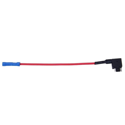 Car 12V Add-A-Circuit TAP Adapter For Extra Fused Circuits Mini Size - slim inline fuse tap with red wire and blue connector