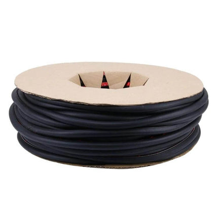 100m D-shaped Car Sealing Strip for Noise and Weather Protection – black roll of automotive door and window seal to reduce noise, dust, and moisture
