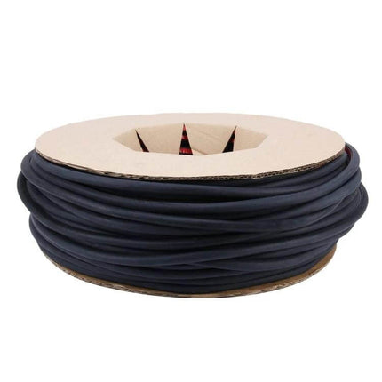 D-Shaped Car Sealing Strip for Noise Reduction, 100m Length - black roll of automotive door and window seal for noise, dust and water protection