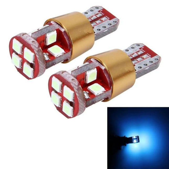 2 Pack T10 3W Car Clearance Light For Ground Vehicles - pair of LED clearance bulbs for trucks, trailers, ATVs with blue illumination