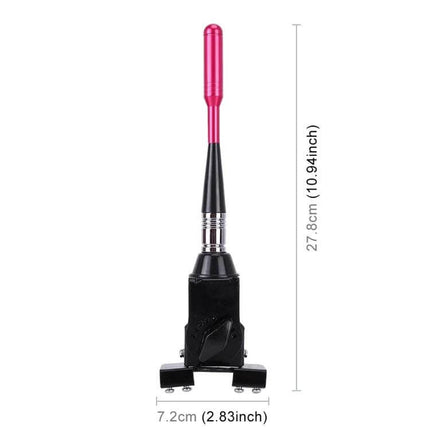 Modified Car Antenna Aerial for AM/FM Radio and Decoration - pink top, black base, 27.8cm height, mountable car radio antenna