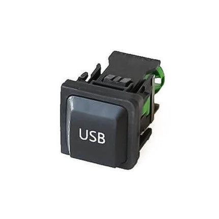 USB Adapter Switch Plug For VW Vehicles In Car Use - black USB panel plug for Volkswagen Golf6 Sagitar Scirocco Magotan, 2.3x2.3cm