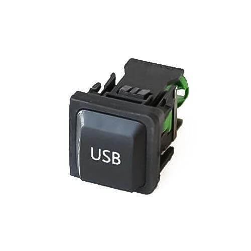 USB Adapter Switch Plug For VW Vehicles In Car Use - black USB panel plug for Volkswagen Golf6 Sagitar Scirocco Magotan, 2.3x2.3cm