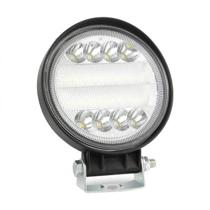 4-Inch 15W Round LED Car Work Light for Cars and SUVs - black die-cast aluminum housing, compact round auxiliary LED work light