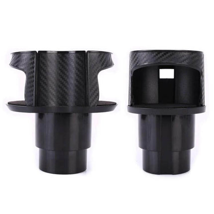 Practical Universal 2 in 1 Car Cup Holder for Everyday Drinks - black expandable cup holder for coffee and water bottles