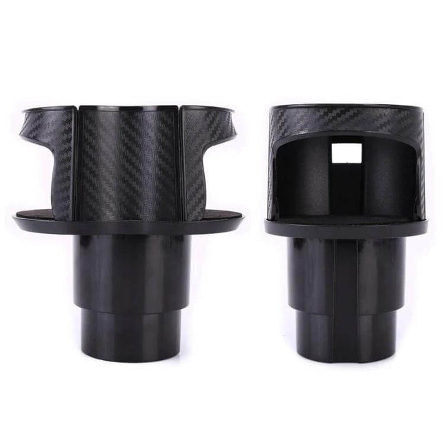 Practical Universal 2 in 1 Car Cup Holder for Everyday Drinks - black expandable cup holder for coffee and water bottles