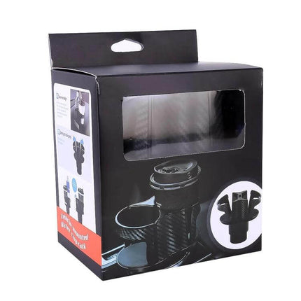 Practical Universal 2 in 1 Car Cup Holder for Everyday Drinks – expandable universal car cup holder in retail packaging