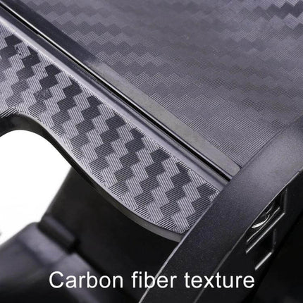 Practical Universal 2 in 1 Car Cup Holder for Everyday Drinks showing carbon fiber texture, expandable design for coffee and water bottles