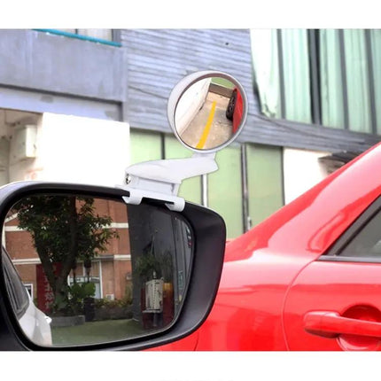 Adjustable Auxiliary Rear View Mirror for Cars in White | Syndmart