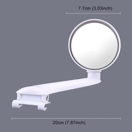 Adjustable Auxiliary Rear View Mirror for Cars in White | Syndmart