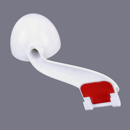 Adjustable Auxiliary Rear View Mirror for Cars in White - compact clip-on blind spot mirror with red adhesive pad for better lane visibility