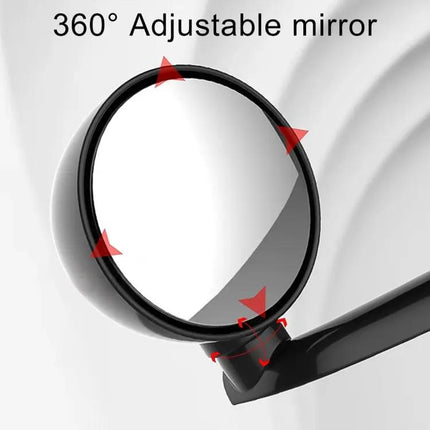 Adjustable Auxiliary Rear View Mirror for Cars in White | Syndmart