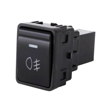 Fog Light Switch 5 Pin On Off Button Without Cable - black 5-pin Nissan replacement switch, ABS housing, panel-mount, cable not included