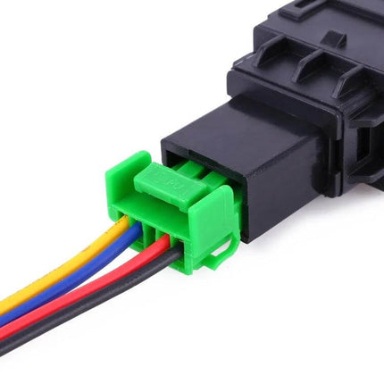 Car Fog Light Switch With Cable For Sylphy Easy Install - close-up of switch connector and wiring harness for Nissan fog light retrofit