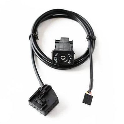 Auxiliary Adapter Plug And Wiring For Volkswagen Audi Ford Cars - black AUX input harness for MFD2 RNS2 head units