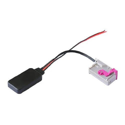 Audi Bluetooth Audio Wiring Harness For Car Stereo - Bluetooth 4.0 RNS-E adapter with wiring and Fakra connector for MP3 WMA WAV FLAC playback