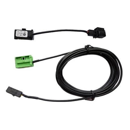 Car Bluetooth Phone Microphone Cable Harness For Volkswagen – 4m microphone cable with green and black connectors for RCD510 RNS315 hands-free install