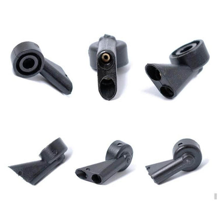 2-Pack Windshield Washer Nozzle for Audi A3 A4 A6 Q7 2004-2015 - black direct-fit replacement washer nozzles, dual spray ports, OEM-style