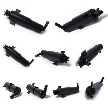 Car Headlight Washer Nozzle Pump For BMW 3 Series Vehicles - 1:1 OE replacement pump 2006-2011 E90 E91 E92, 180mm durable plastic, fits left and right headlights