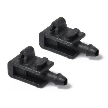 Megane Windshield Washer Nozzle Pair For Direct Fit Replacement - direct-fit black plastic nozzles for Renault Megane 2 (2005–2007)