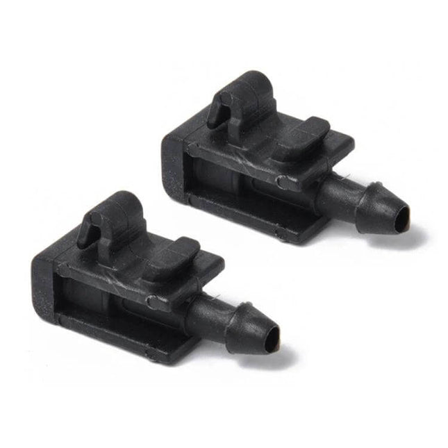 Megane Windshield Washer Nozzle Pair For Direct Fit Replacement - direct-fit black plastic nozzles for Renault Megane 2 (2005–2007)