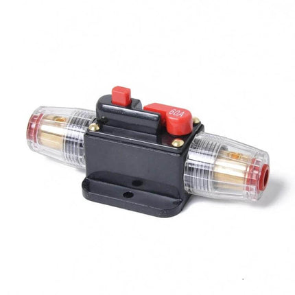 Car Audio Inline Circuit Breaker Fuse Holder 12-24V 60A resettable inline DC breaker for car boat motorcycle audio protection